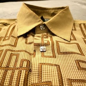 Vintage Versace Long Sleeve Button Up Mens XXL